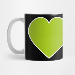 Green heart Mug